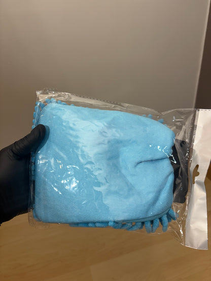 Gant de lavage Microfibre "Rasta". Ultra doux.